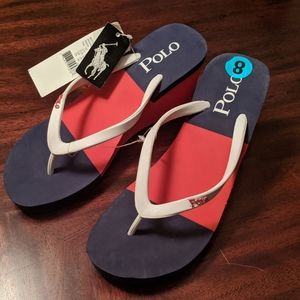 Ralph Lauren Polo wedges flip flops